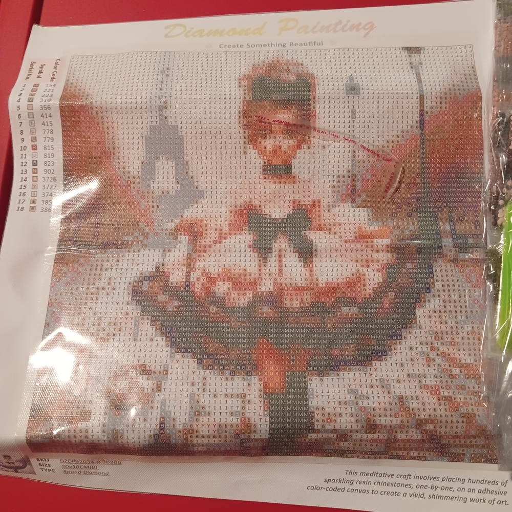 Diamond Painting Kit with Ballerina Design 20x20